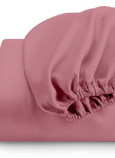 Super Soft Single Fitted sheet 90x200+20 CM  Mauve with Deep Pockets - Cotton Home