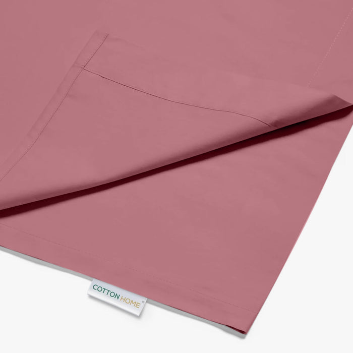 Flat Sheet Supersoft Microfiber Super King Flat Sheet 240x260cm-Mauve
