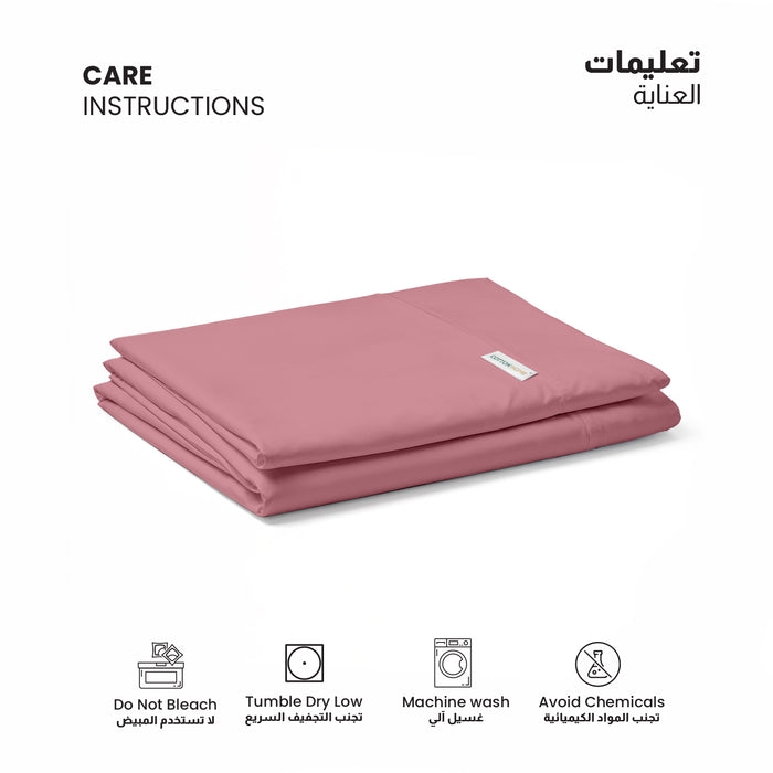 Flat Sheet Super Soft Queen 200x220cm-Mauve