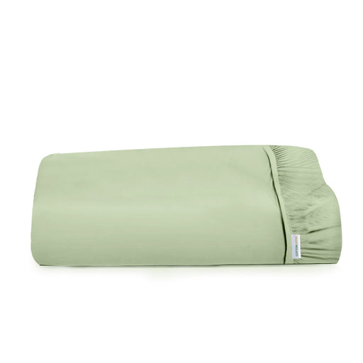 Super Soft Queen Size Fitted sheet 180x200+30 CM Mint Green with Deep Pockets - Cotton Home