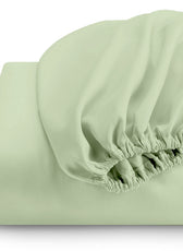 Super Soft Single Fitted sheet 90x200+20 CM Mint Green with Deep Pockets - Cotton Home