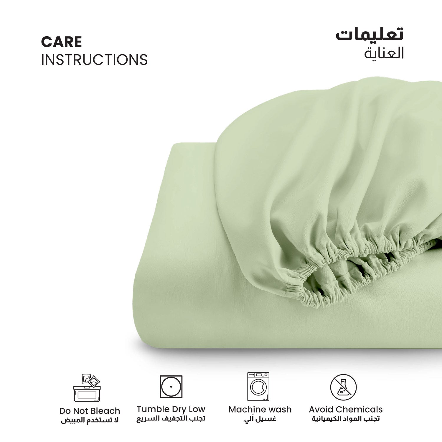 Supersoft Microfiber Single Fitted sheet 90x200+20 CM Mint Green with Deep Pockets