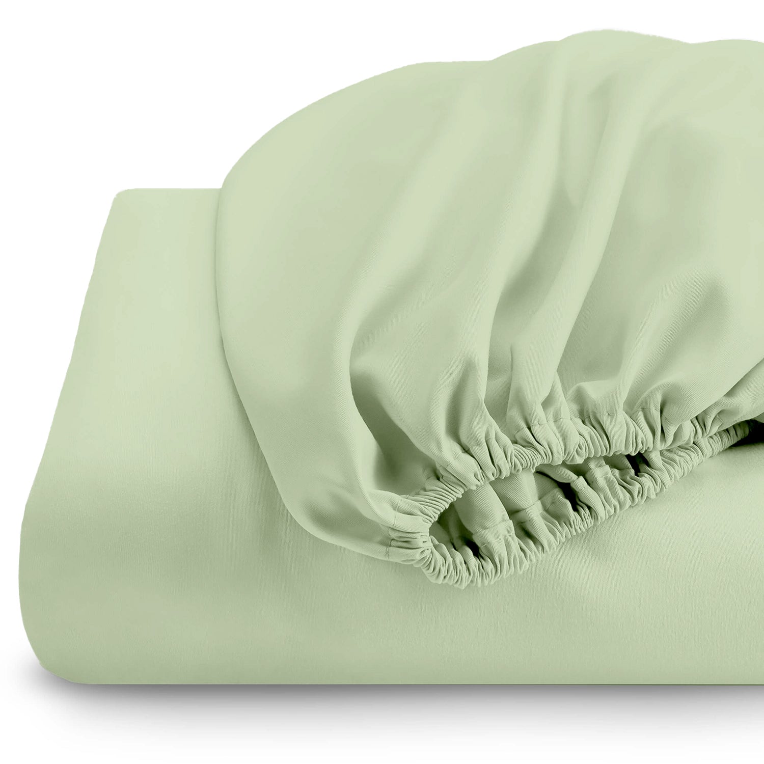 Super Soft Double Size Fitted sheet 120x200+25 cm Mint Green with Deep Pockets - Cotton Home