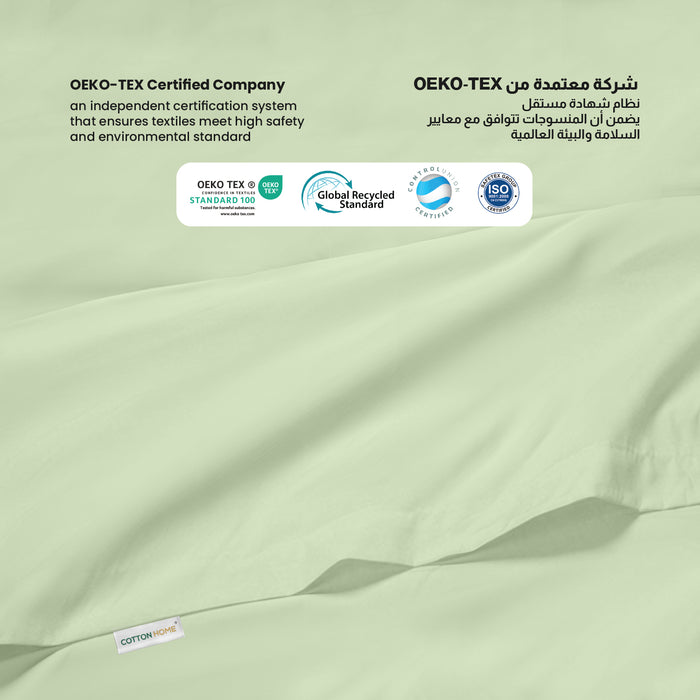 Flat Sheet Supersoft Microfiber King 220x240cm-Mint Green