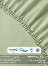 Supersoft Microfiber Single Fitted sheet 90x200+20 CM Mint Green with Deep Pockets