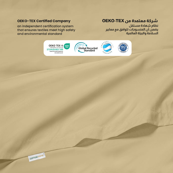 Flat Sheet Soft Single 160x220cm-Mustard