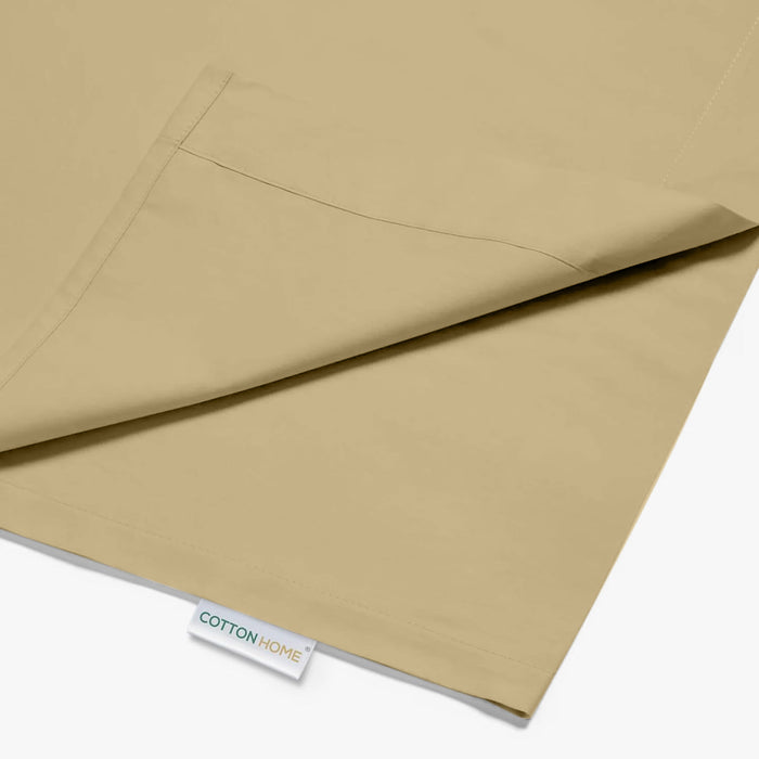 Flat Sheet Supersoft Microfiber Super King Flat Sheet 240x260cm-Mustard