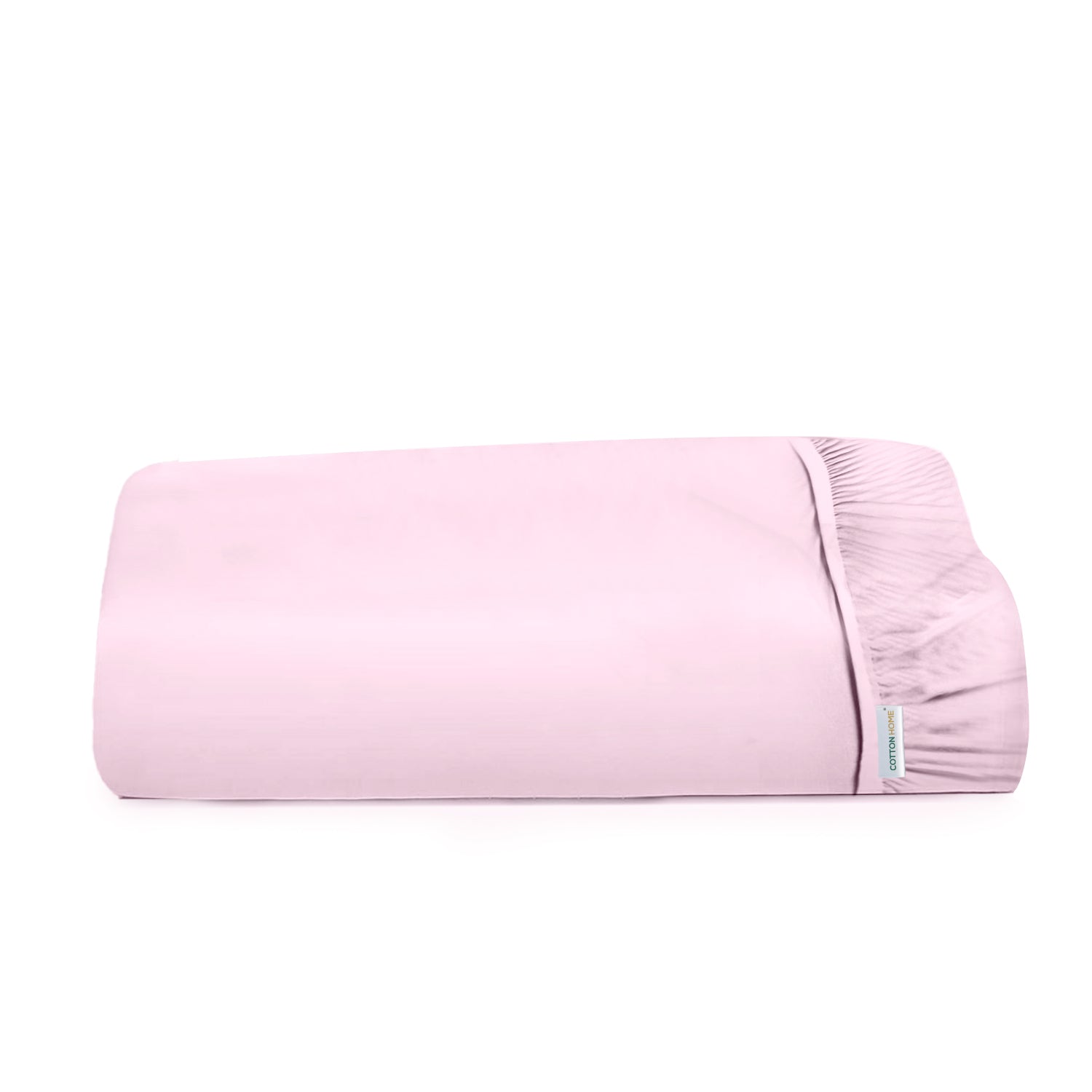 Super Soft Single Fitted Sheet 90x200+20 CM Pink with Deep Pockets - Cotton Home