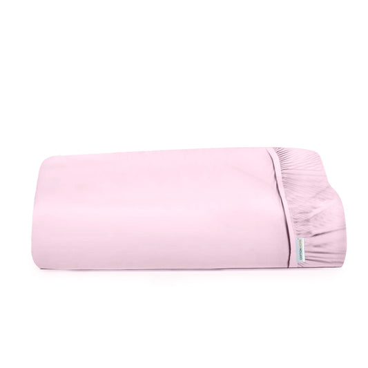 Super Soft King Size Fitted sheet 200x200+30cm Pink with Deep Pockts - Cotton Home
