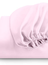 Super Soft King Size Fitted sheet 200x200+30cm Pink with Deep Pockts - Cotton Home