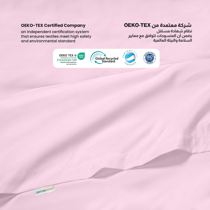 Flat Sheet Supersoft Microfiber Super King 240x260cm-Pink