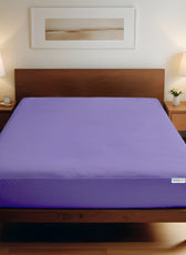 Super Soft Single Fitted Sheet 90x200+20 CM Purple with Deep Pockets - Cotton Home