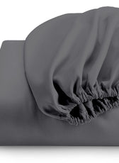 Super Soft Single Fitted sheet 90x200+20 CM Ash Grey with Deep Pockets - Cotton Home