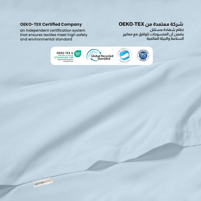 Flat Sheet Supersoft Microfiber Super King 240x260cm-Sky Blue