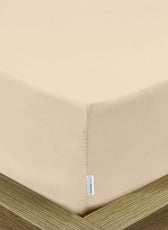 Super Soft Queen Size Fitted sheet 180x200+30 CM Stone with Deep Pockets - Cotton Home
