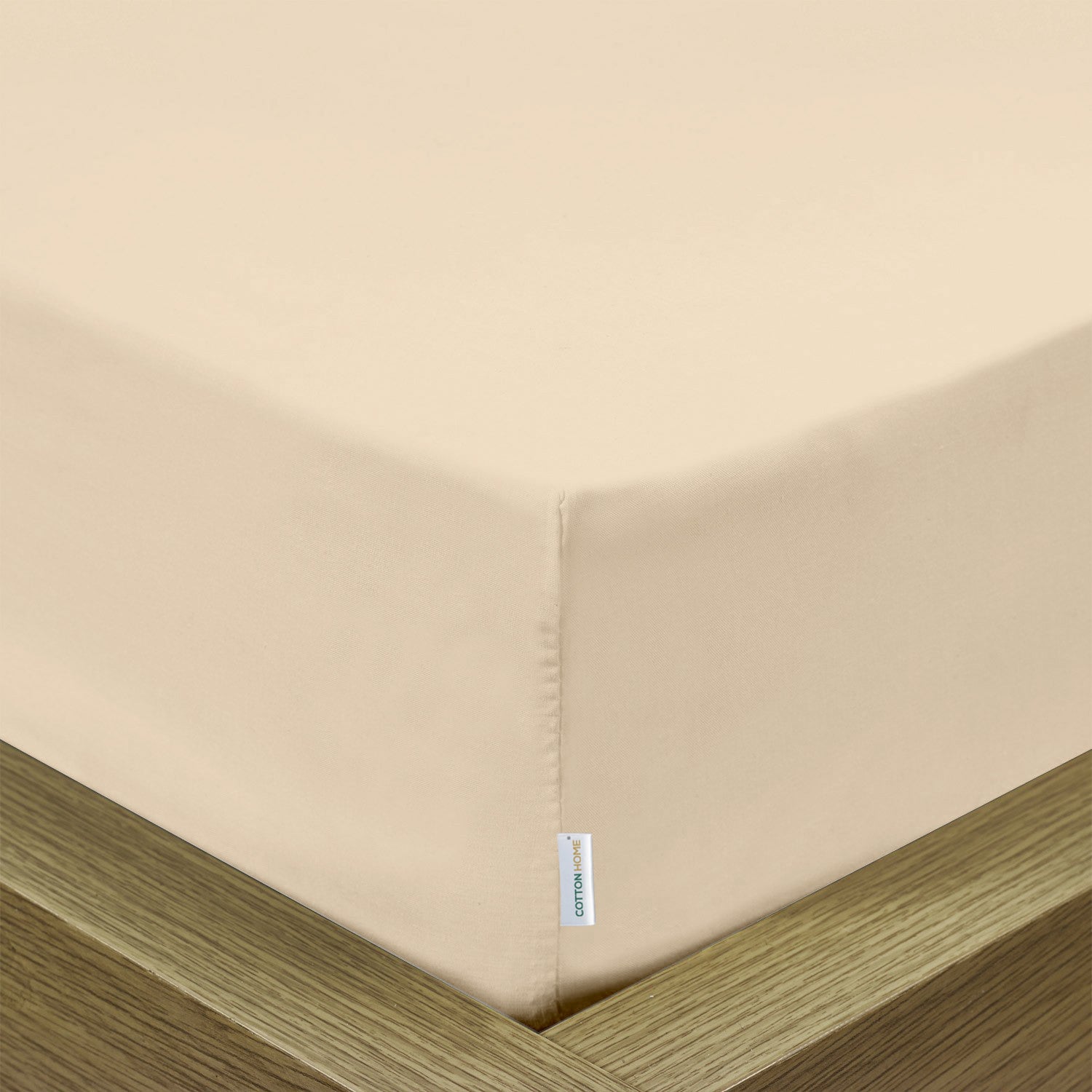 Super Soft Queen Size Fitted sheet 180x200+30 CM Stone with Deep Pockets - Cotton Home