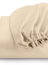 Super Soft Queen Size Fitted sheet 180x200+30 CM Stone with Deep Pockets - Cotton Home