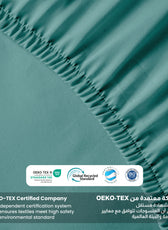 Supersoft Microfiber Twin Size Fitted sheet 160x200+30 CM Teal with Deep Pockets