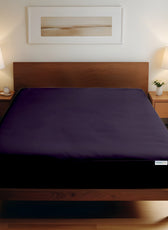 Super Soft King Size Fitted sheet 200x200+30cm Violet with Deep Pockets - Cotton Home