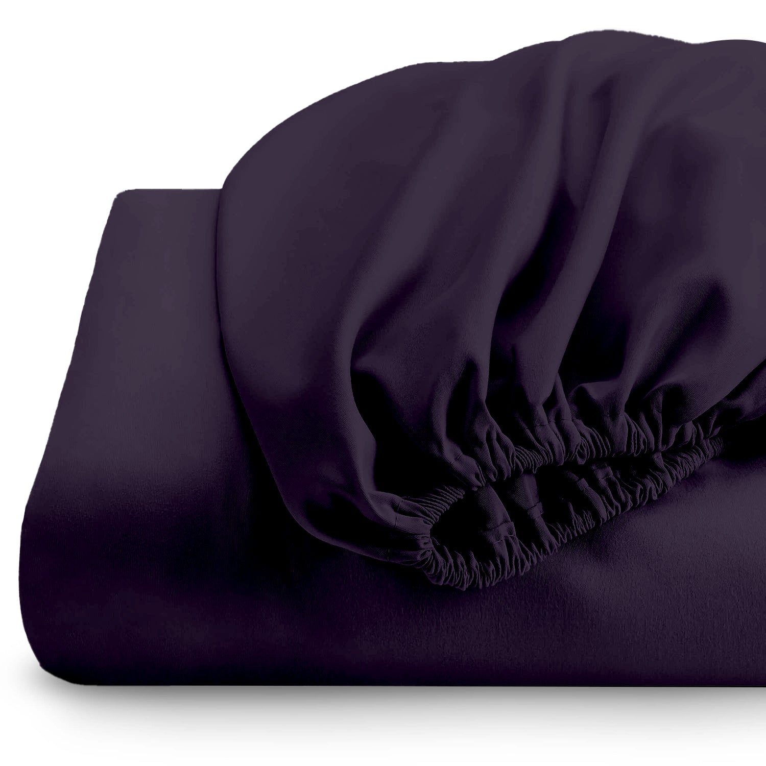 Super Soft King Size Fitted sheet 200x200+30cm Violet with Deep Pockets - Cotton Home