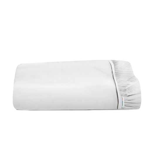 Super Soft Double Size  Fitted sheet 120x200+25 cm White with Deep Pockets - Cotton Home