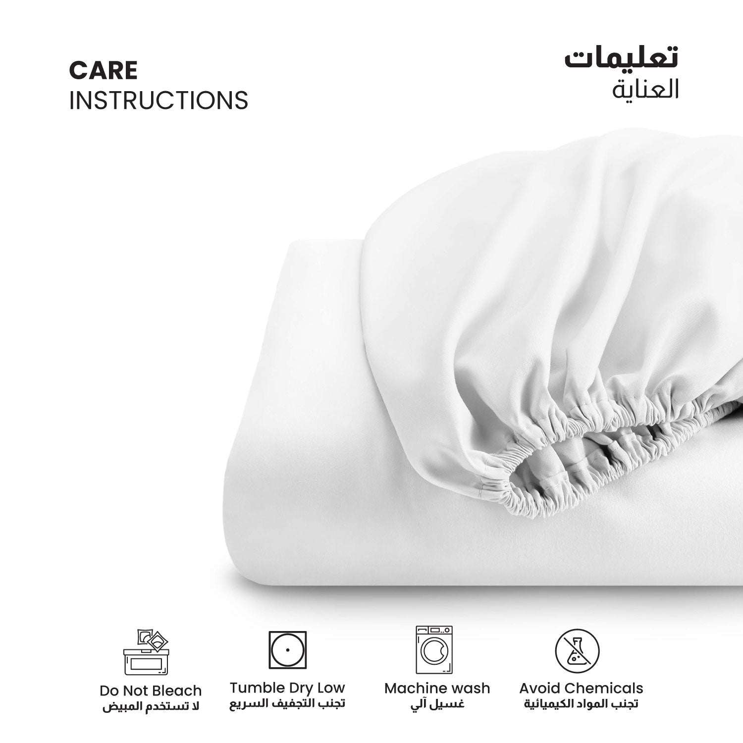 Supersoft Microfiber Double Size  Fitted sheet 120x200+25 cm White with Deep Pockets