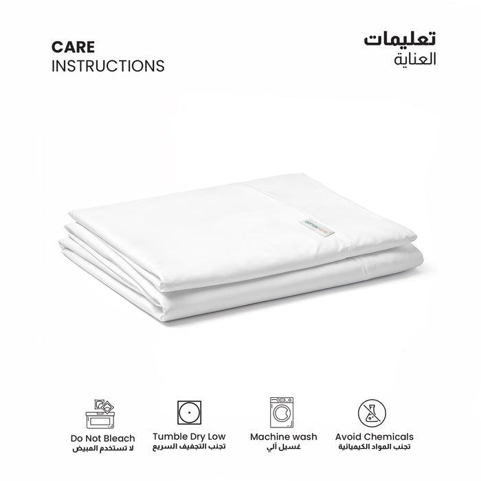 Flat Sheet Supersoft Microfiber Super King Flat Sheet 240x260cm-White