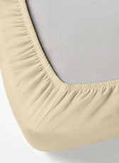 Egyptian Cotton Single Size Beige Fitted Sheet 90X200+20CM with Pillow Case - Cotton Home