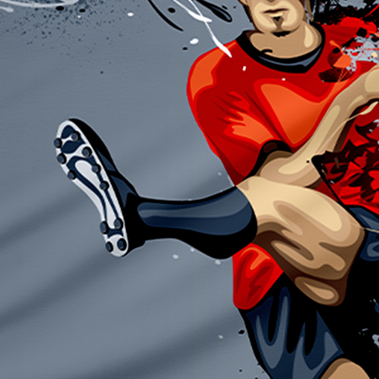 Kids Duvet Cover Set 3 Pcs - Football Print | 135x220cm | Microfiber | Cotton Home - Cotton Home