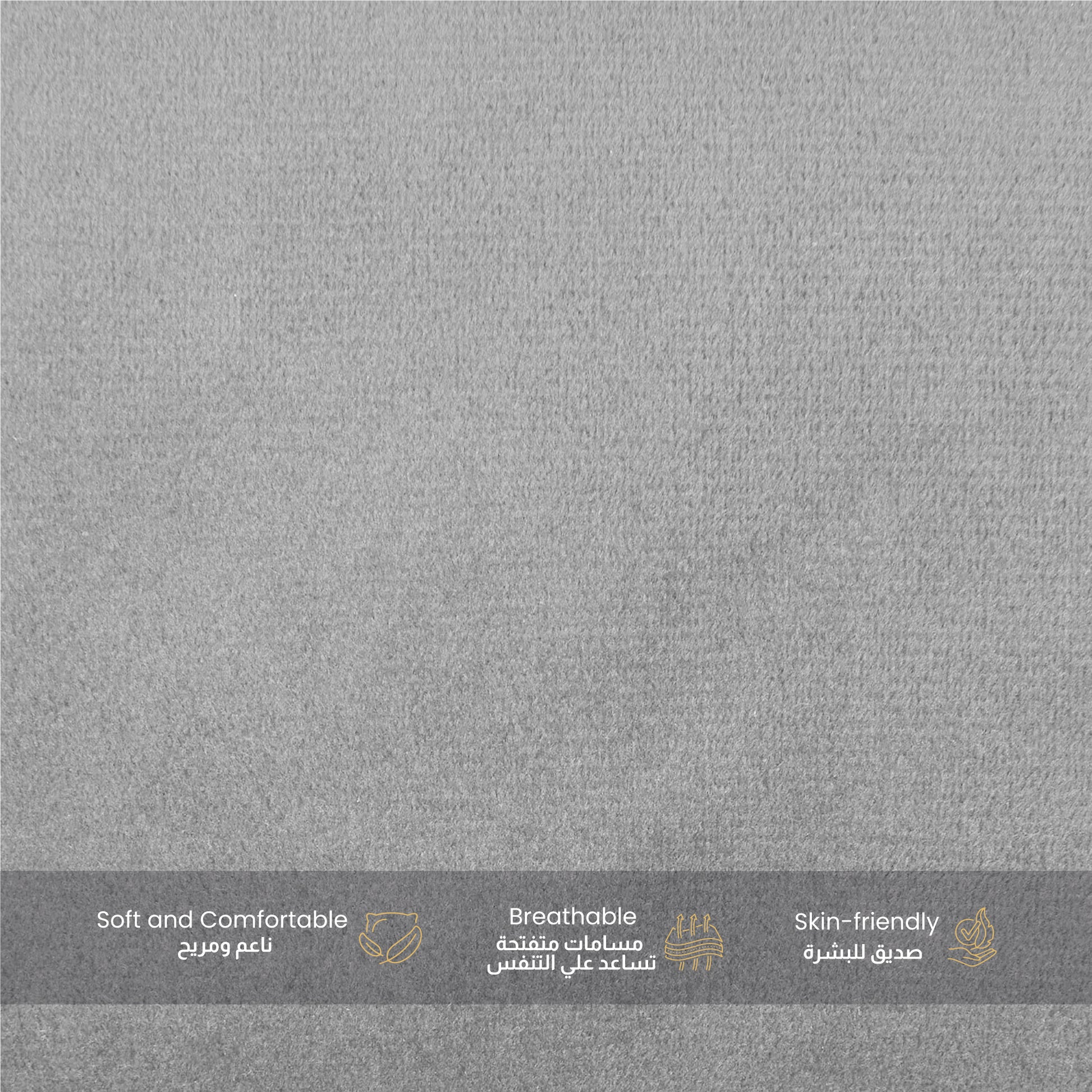 Serenity Velvet Pregnancy Pillow G-Shape Full Body Pillow  With Removable Cover Grey - Cotton Home