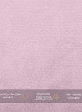 Serenity Velvet Pregnancy Pillow G-Shape Full Body Pillow  With Removable Cover Pink - Cotton Home