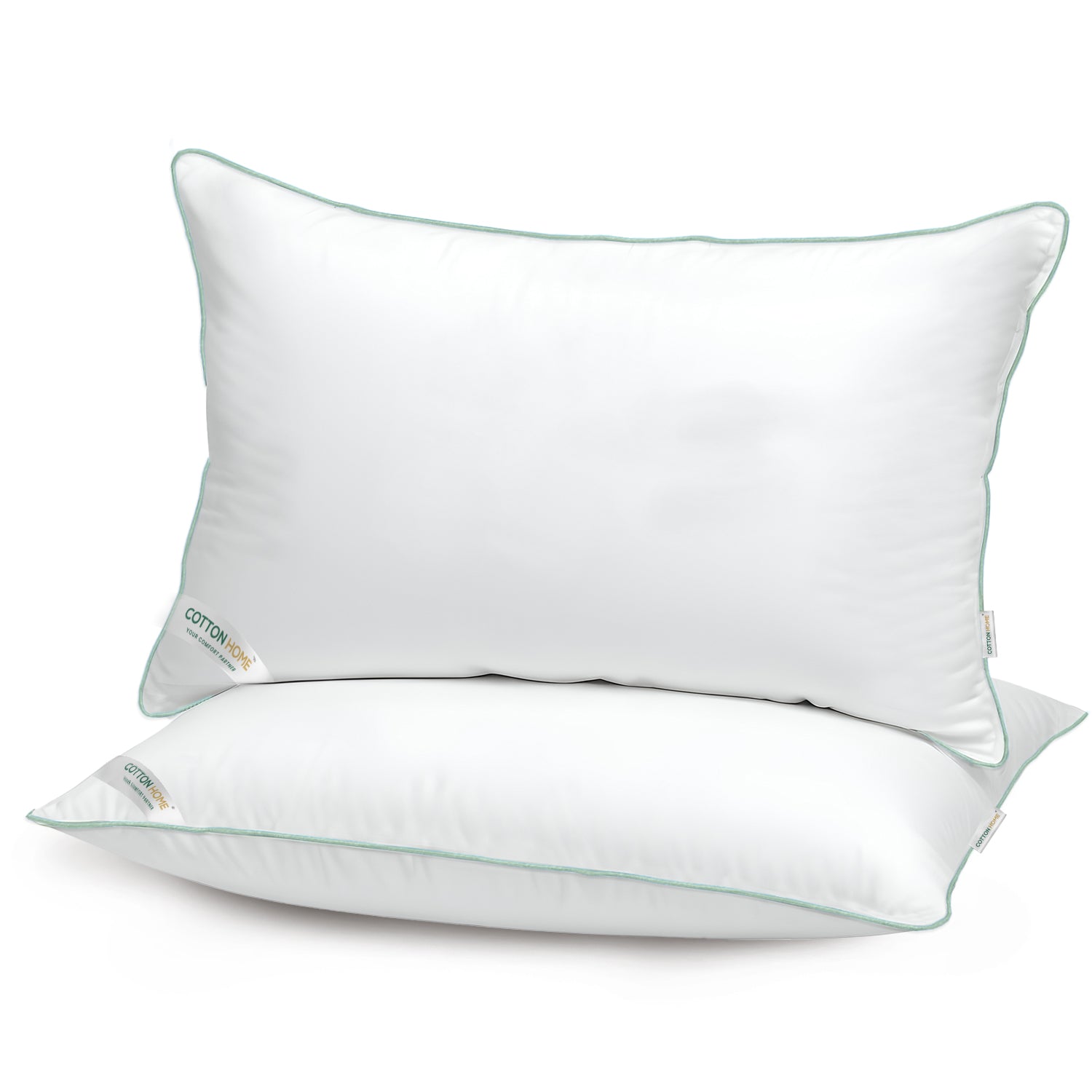 Bamboo Silk Filled Pillow 50x75cm Pack of 2  White - Cotton Home