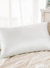 Bamboo Silk Filled Pillow 50x75cm Pack of 2  White - Cotton Home