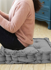 Serenity Velvet Multipurpose Seat Cushion 40x40cm  Pack of 2  Square Shape Seating - Cotton Home