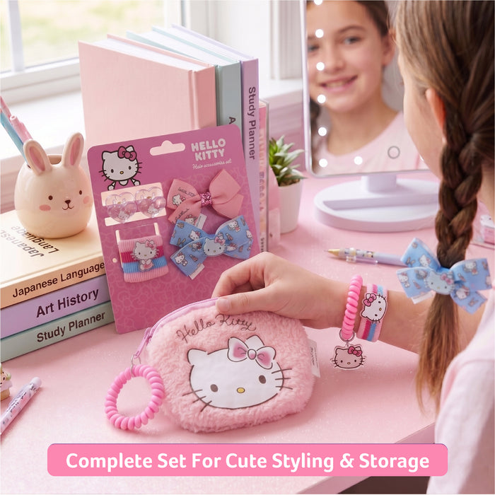 Back to School Essentials School Bags & Hair Accessories Hello Kitty set