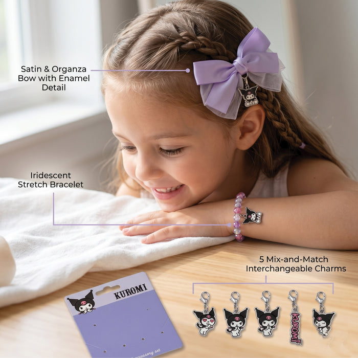 Kuromi Theme Hair Accessories Set Pack of 7 Purple