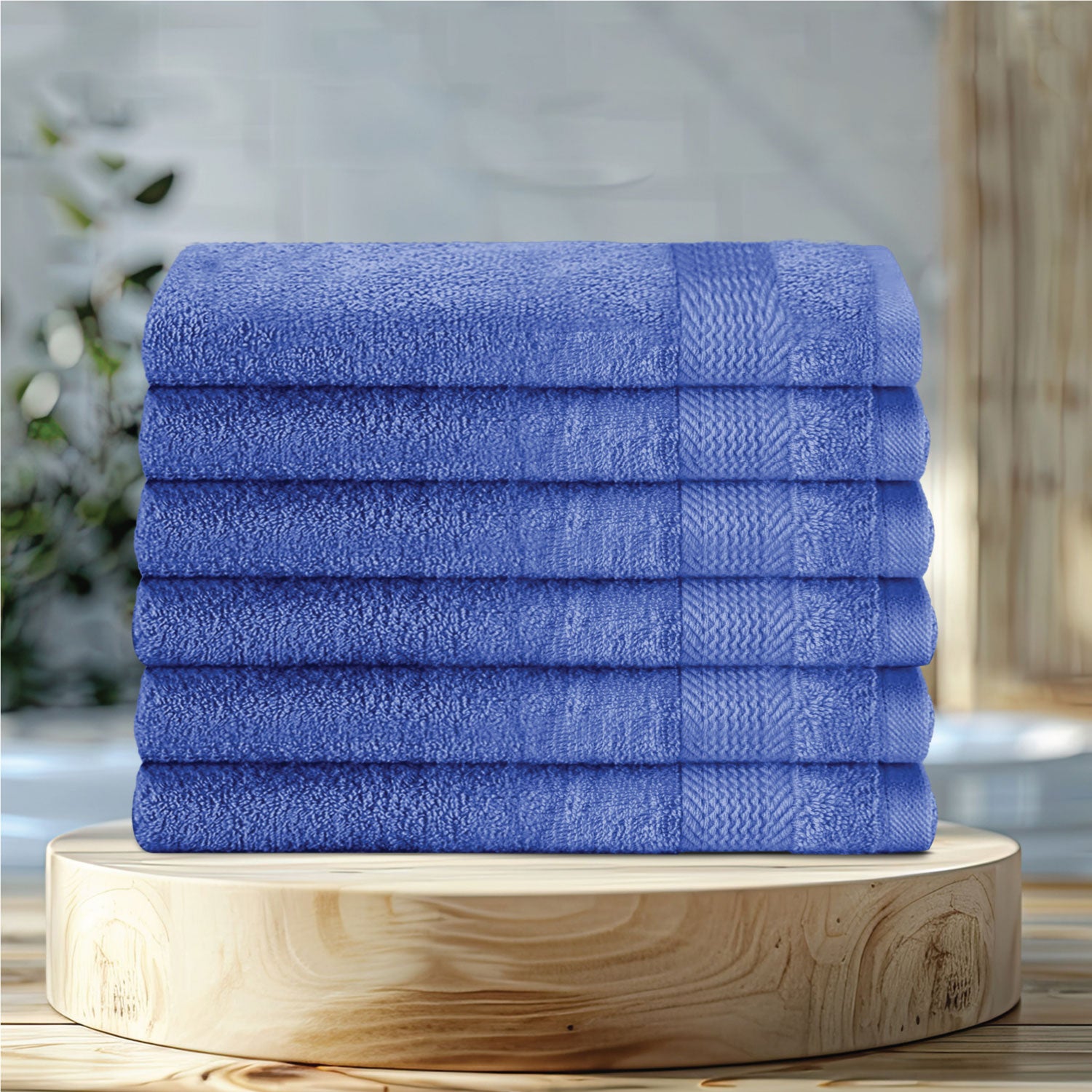 Cotton Hand Towel 50x100 CM 6 Piece Set-Soft Feel, Quick Dry, Highly Absorbent Durable Towels - Cotton Home