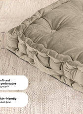 Serenity Velvet Multipurpose Seat Cushion 40x40cm Square Shape Seating - Cotton Home