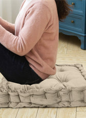 Serenity Velvet Multipurpose Seat Cushion 40x40cm Square Shape Seating - Cotton Home
