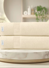 Cotton Bath Towel 70x140 CM 2 Piece Set-Soft Feel, Quick Dry, Highly Absorbent Durable Towels - Cotton Home