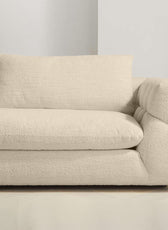 Italian Pearl Design 2-Seater Sofa – Elegant Pearl Fabric Upholstery, Premium Comfort & Style - Cotton Home