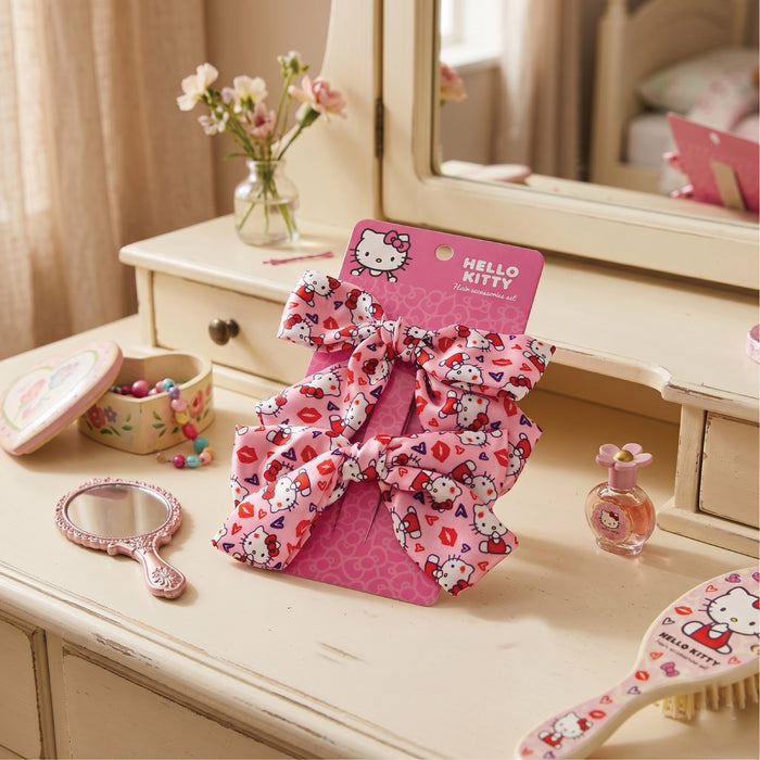 Hello Kitty Hair Clip Pack of 2 Pink Hair Accessories
