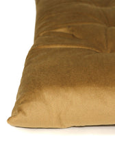 Velvet Slip Free Tufted  Chair Cushion Khaki 40x40cm - Pack of 2 - Cotton Home