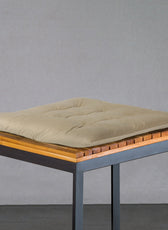 Velvet Slip Free Tufted  Chair Cushion Light Beige 40x40cm - Pack of 2 - Cotton Home