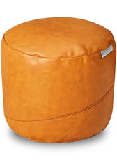Luxury Pure Faux Leather Ottoman 45x35 cm - Cotton Home