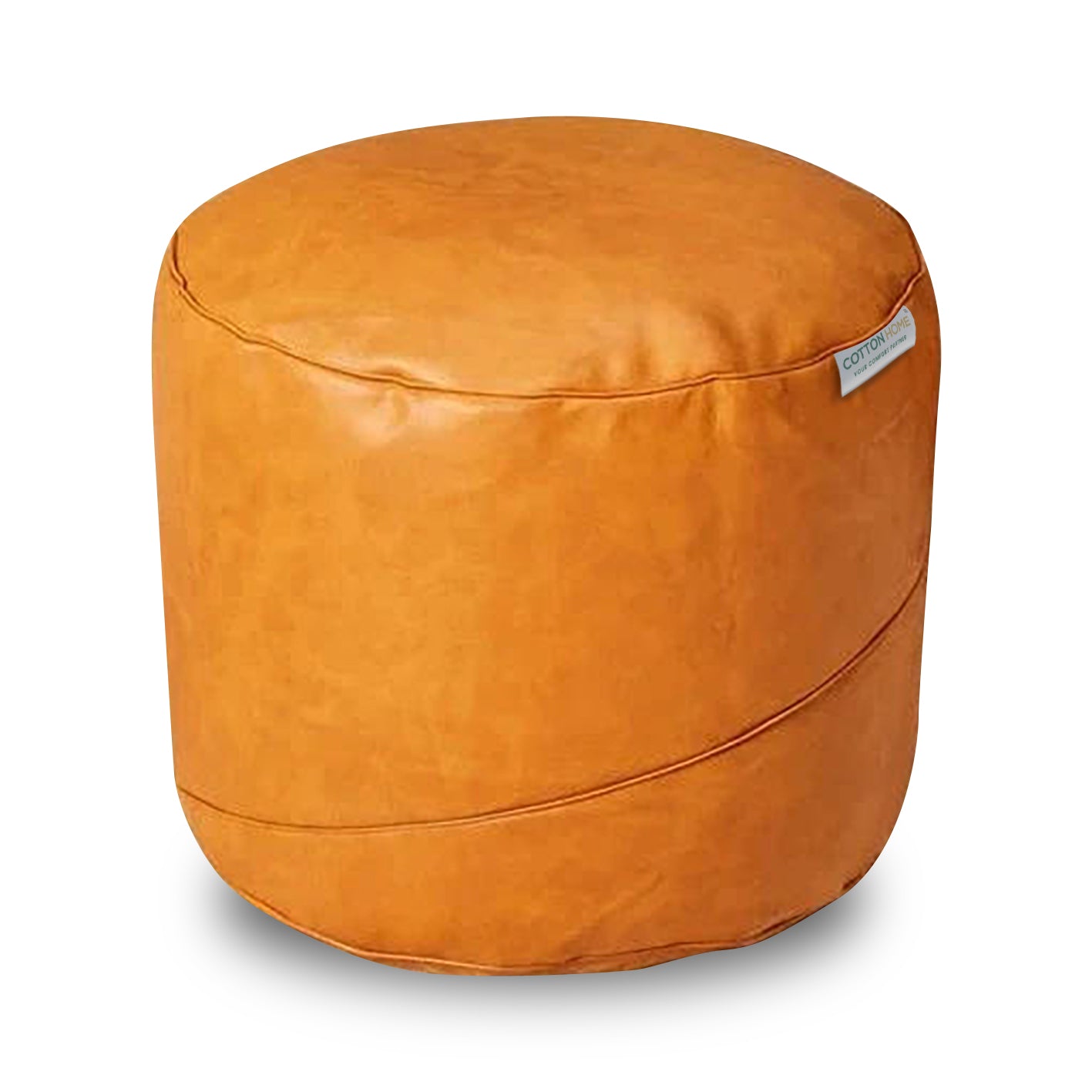 Luxury Pure Faux Leather Ottoman 45x35 cm - Cotton Home