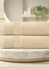 Cotton Bath Sheet 100x150 CM 2 Piece Set-Soft Feel, Quick Dry, Highly Absorbent Durable Towels - Cotton Home