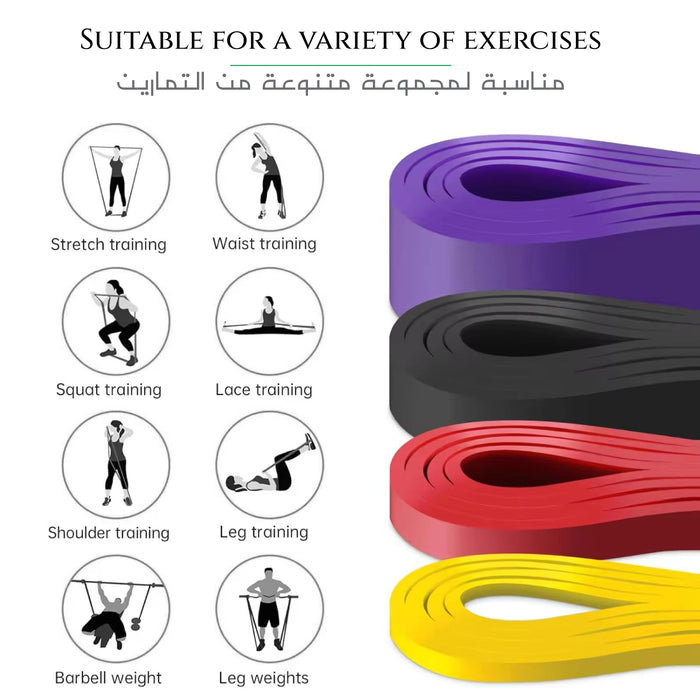 Exercise Resistance Band – Elastic Yoga & Pilates Band for Home Fitness & Strength Training