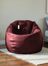 Adult Bean Bag Chair Premium PU Leather  62x105cm - Maroon