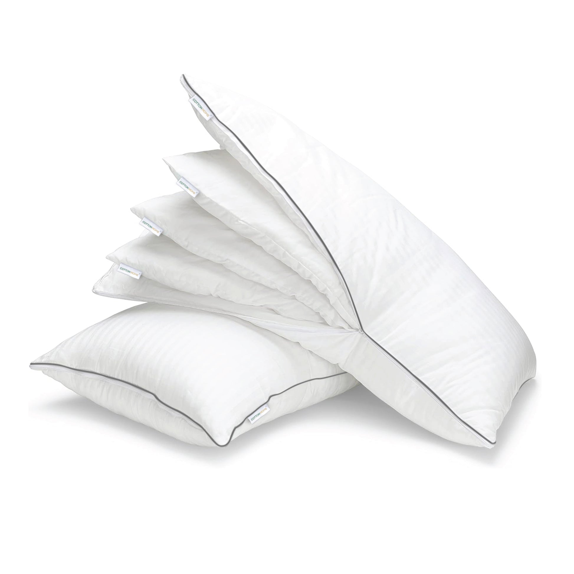 Triton Premium Cotton Three-in-One Adjustable Layer Cotton Pillow with Down Alternative filling 50x75 cm - Cotton Home